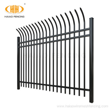 Bent Top Tubular Picket Steel Fence